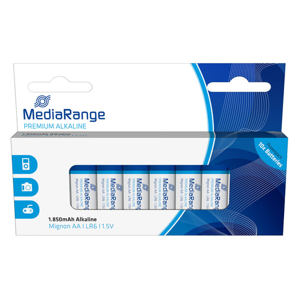 Μπαταρίες Αλκαλικές AA 1.5V (LR6) (10 Pack) MediaRange Premium