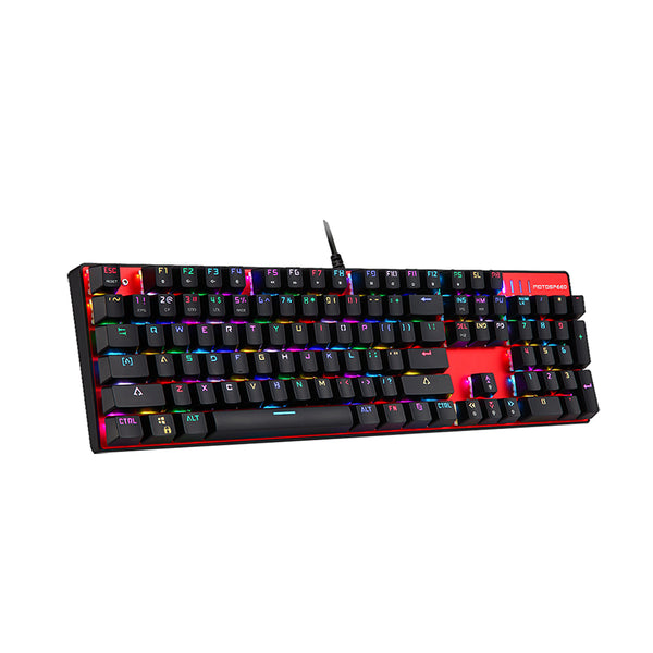 Motospeed Πληκτρολόγιο CK104 Red Wired mechaninal Keyboard RGB Blue Switch GR Layout