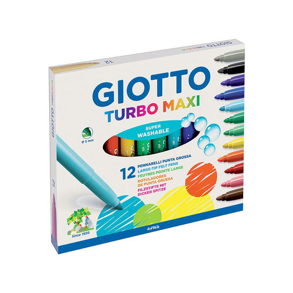 Μαρκαδόροι Giotto Jumbo Turbo Maxi set 12 χρωμάτων