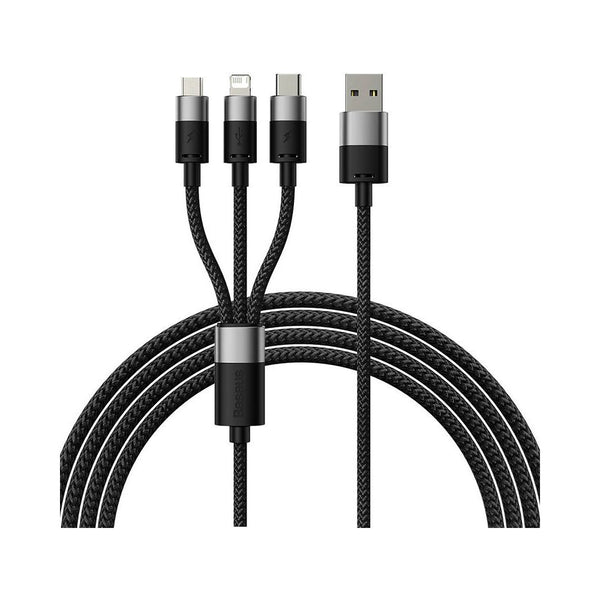 Καλώδιο 3 in 1 Baseus Braided USB to Lightning / Type-C / micro USB Cable 3.5A