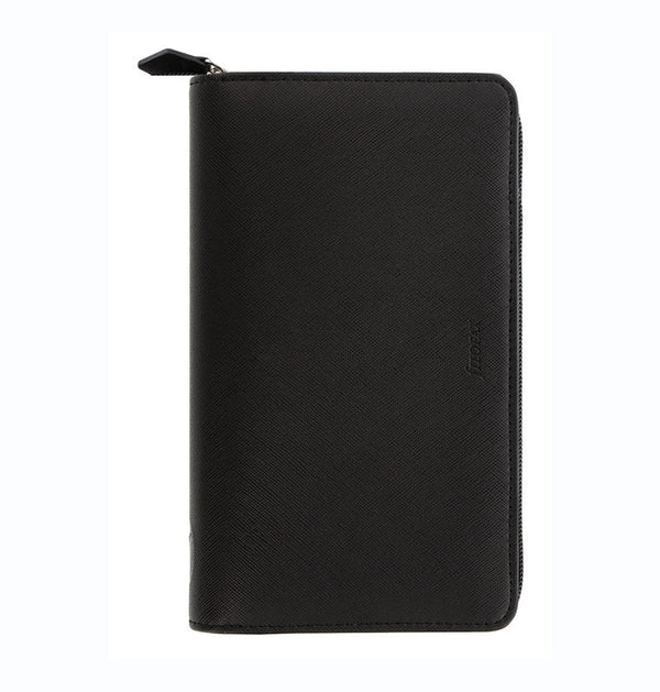 Filofax Saffiano Personal Compact Zip Organiser Μαύρο