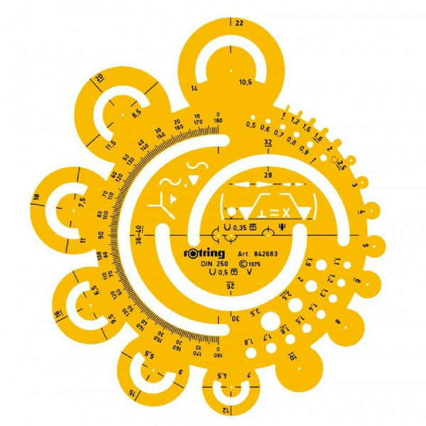 Στένσιλ Μαργαρίτα Τόξων Rotring No842683