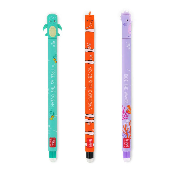 Στυλό Legami Erasable Gel Pen Set 3p. Under The Sea