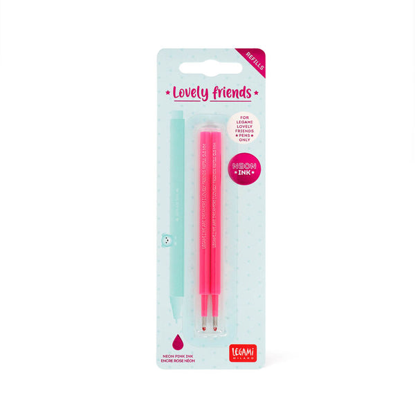 Ανταλλακτικό Legami Gel Pen Set 2p. Lovely Friends Φούξια