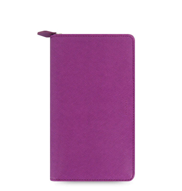 Filofax Saffiano Personal Compact Zip Organiser Φούξια