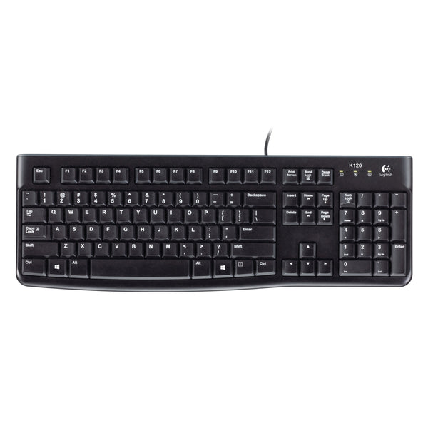 Logitech Πληκτρολόγιο K120 Keyboard GR (Black, Wired) (LOGK120)