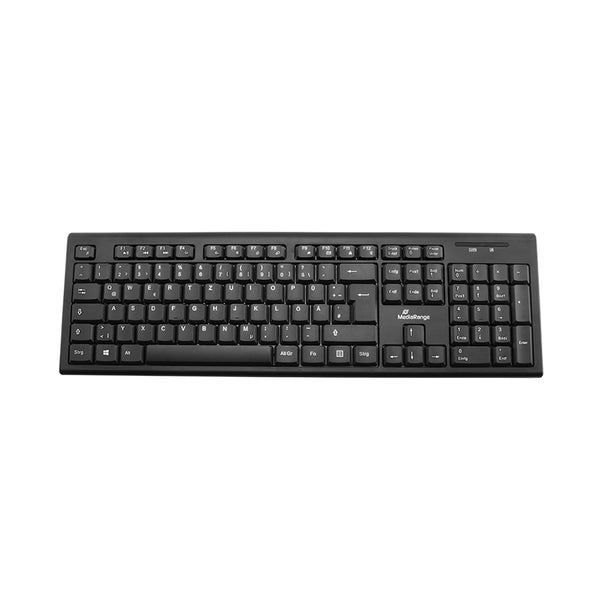 MediaRange Πληκτρολόγιο Multimedia Keyboard, Wireless (Black) (MROS111-GR)