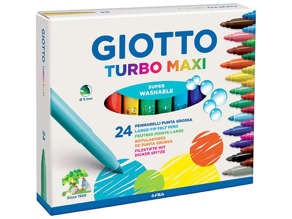 Μαρκαδόροι Giotto Jumbo Turbo Maxi set 24 χρωμάτων