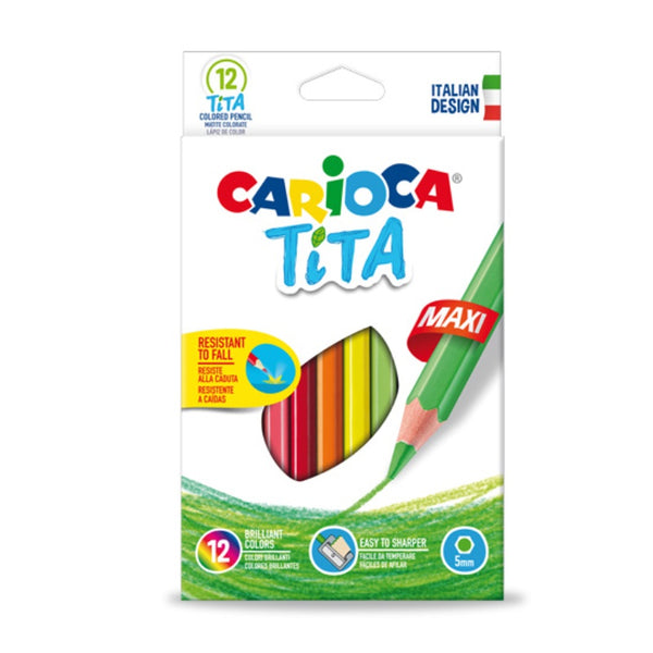 Ξυλομπογιές Carioca Tita Jumbo set 12 χρωμάτων