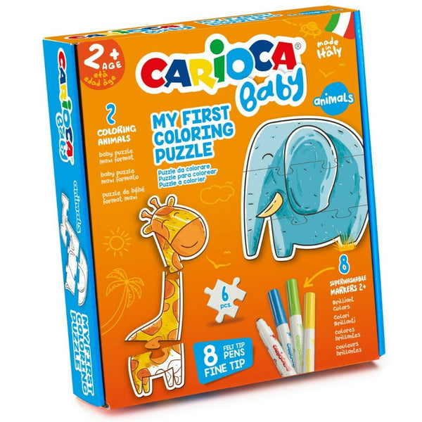 Σετ Ζωγραφικής Baby Coloring Puzzle Animals Carioca