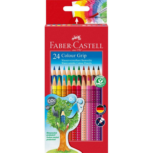 Ξυλομπογιές Faber Castell Grip set 24 χρωμάτων