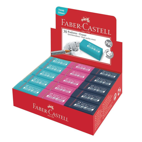 Γόμα Faber Castell Dust Free Xρωματιστή (μικρή)