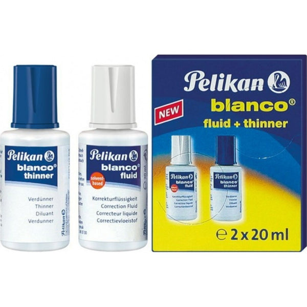Διορθωτικό Υγρό & Διαλυτικό Pelikan Blanco set  2Χ20ml