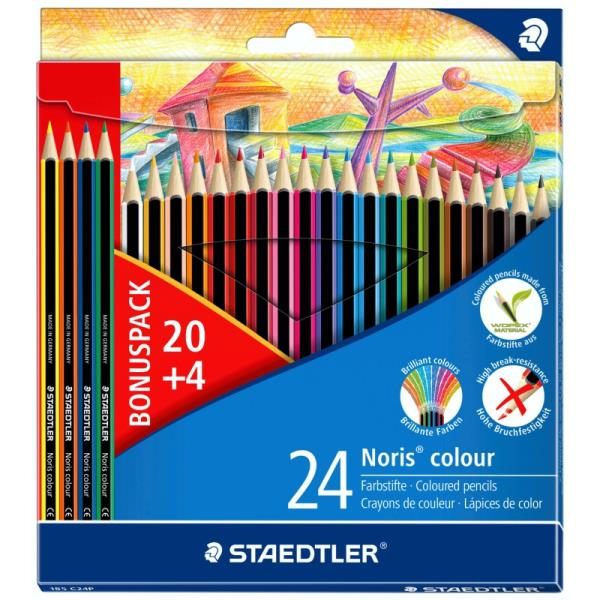 Ξυλομπογιές Staedtler Wopex Noris 24 τεμ.