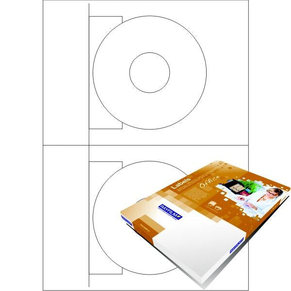 Ετικέτες Εκτυπωτή Inkjet Αυτοκόλλητες Λευκές Glossy CD 116/41mm 10φ