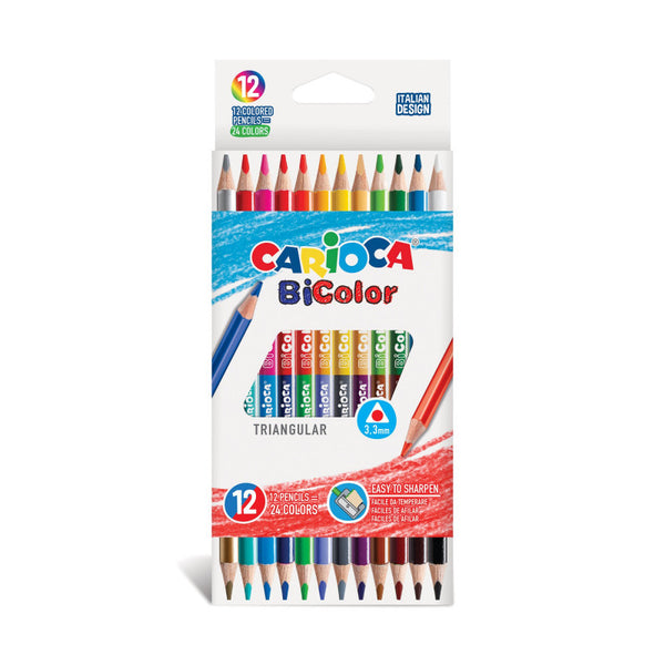 Ξυλομπογιές Carioca Bicolor set 12τεμ.