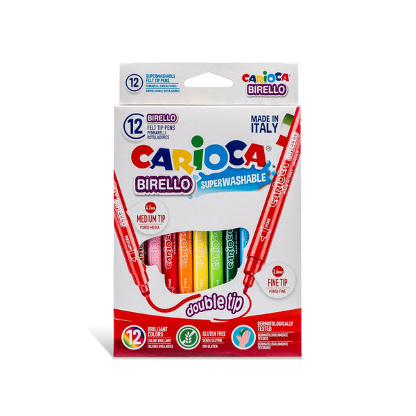 Μαρκαδόροι Carioca Birello set 12 χρωμάτων