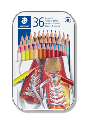 Ξυλομπογιές Staedtler Colour 175 σε μεταλλικό κουτί 36 τεμ.