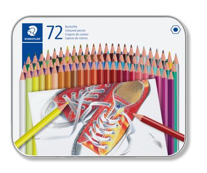 Ξυλομπογιές Staedtler Colour 175 σε μεταλλικό κουτί 72 τεμ.