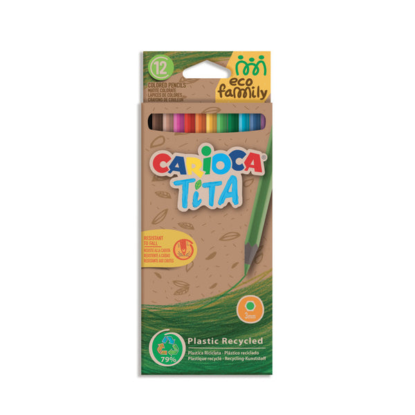 Ξυλομπογιές Carioca Eco Family Tita set 12 χρωμάτων