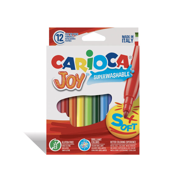 Μαρκαδόροι Carioca Super Joy set 12 χρωμάτων