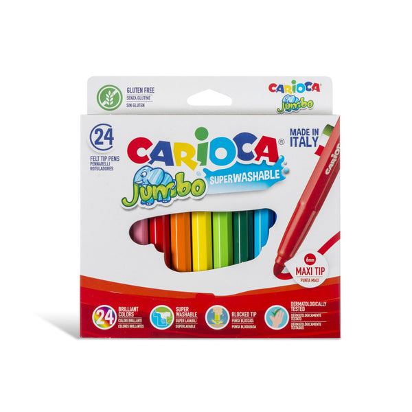 Μαρκαδόροι Carioca Jumbo set 24 χρωμάτων