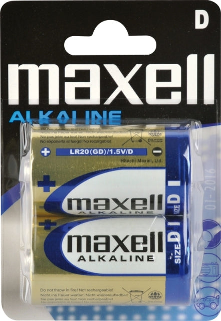 Αλκαλικές Μπαταρίες D (LR20) Maxell