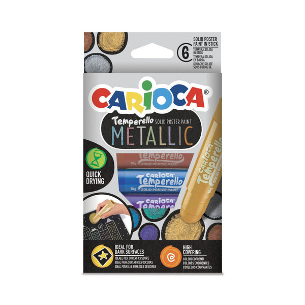 Μαρκαδόροι Carioca Temperello Metallic 6 χρωμάτων