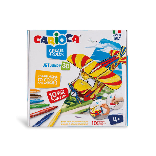 Σετ Ζωγραφικής Χαρτοκοπτικής Create & Color Jet Junior Carioca